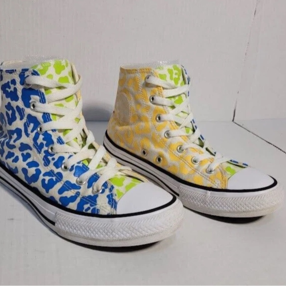 Colorful Kids High-Top Sneakers